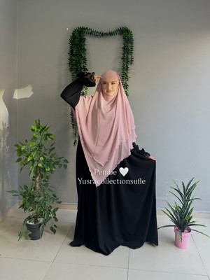 Yüsra Collection Tesettür Sufle Şifon Uzun Boy