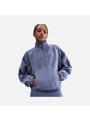 Nike One Therma-Fıt Yarım Fermuarlı Oversize Kadın Polar Sweatshirt | IO0182