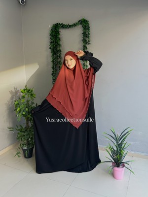 Yüsra Collection Tesettür Sufle Şifon Uzun Boy