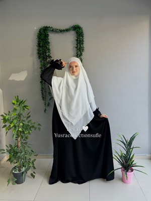 Yüsra Collection Tesettür Sufle Şifon Uzun Boy