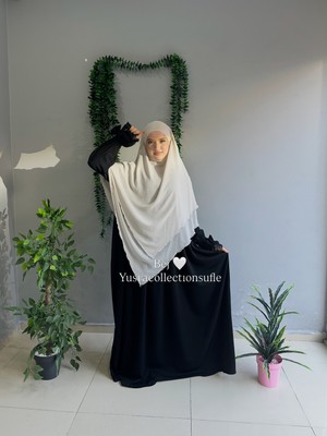 Yüsra Collection Tesettür Sufle Şifon Uzun Boy