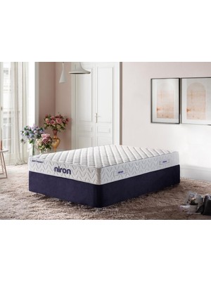 Niron Yatak Niron Soft Pocket Çift Kişilik Lüks Full Ortopedik Paket Yaylı Yumuşak Yatak 140x190 cm