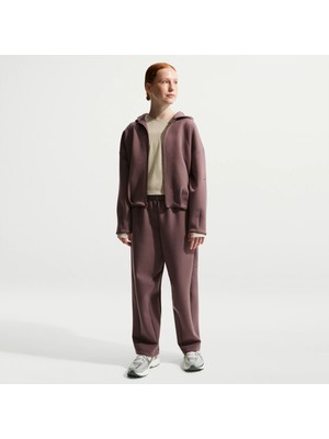 Nike Mavn Therma-Fıt Kız Çocuk Tam Boy Fermuarlı Mor Kapüşonlu Sweatshirt | IM1763-502