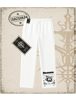 Tarzsokak Gotik & Grunge Streetwear Reasons Eats Cat Unisex Baggy Eşofman Altı