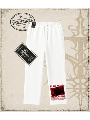 Tarzsokak Gotik & Grunge Streetwear Play Agaın Unisex Baggy Eşofman Altı