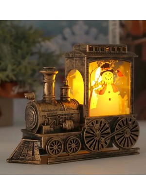 St. Morritz 3D Noel Treni Gece Lambası Yılbaşı Süslemesi
