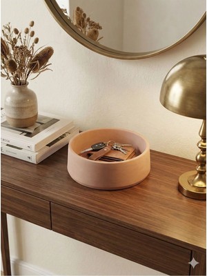 St. Morritz Premium Mermer Dokulu Dekoratif Beton Obje - 20 cm Joker Tasarım