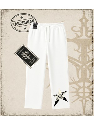 Tarzsokak Gotik & Grunge Streetwear Retro Star Grıl Unisex Baggy Eşofman Altı