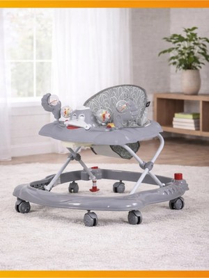 St. Morritz Terletmeyen Kumaş Teknolojisi 3 Kademeli Müzikli ve Oyuncaklı Kiddy Yürüteç