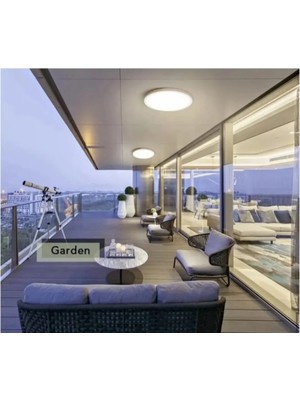 St. Morritz Tavana Sıfır LED Plafonyer Avize Banyo-Balkon-Wc Aydinlatma 3200K Gün Işığı Yüksek Lumen Güçlü Işık