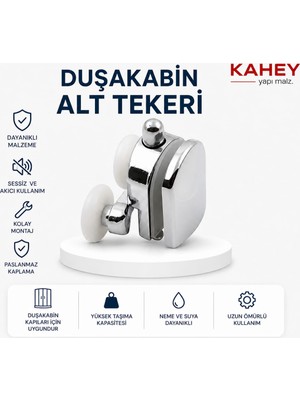 Kahey Duşa Kabin Tekerleği Alt Cam Duşakabin Tekerleği Düğmeli