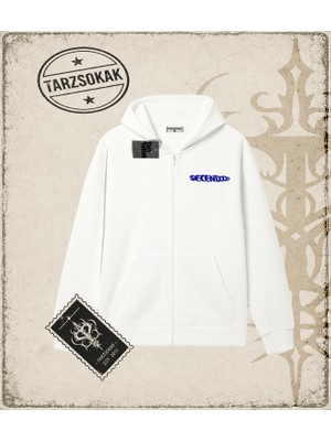 Tarzsokak Gotik & Grunge Streetwear Secendo Raglan Hırka & Çeket Fermuarlı Sweatshirt