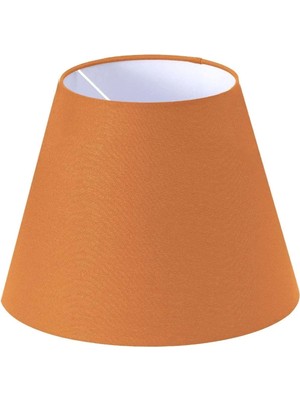 St. Morritz Abajur Başlık Turuncu Konik Şapka 25X15X20 cm Dekoratif Özel Yüksek Kalite Kumaş