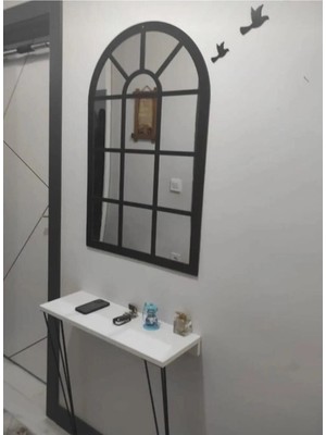St. Morritz Dekoratif Pencere Ayna Boyalı Pleksi Aynalı Kullanıma Hazır 60X40 cm Üç Adet Kuş Hediyeli Hint