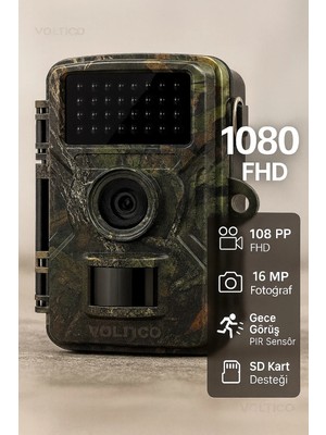 St. Morritz 1080P Fhd 16MP Gece Görüşlü Fotokapan – Hareket Sensörlü, Su Geçirmez, Sd Kart Destekli