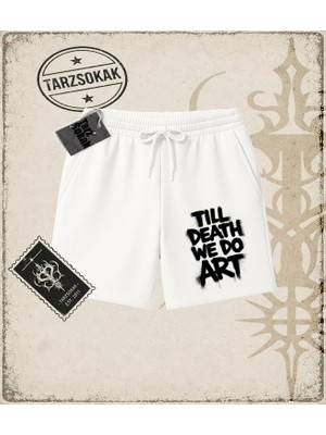 Tarzsokak Gotik & Grunge Streetwear Tıll Death We Do Art Unisex Şort