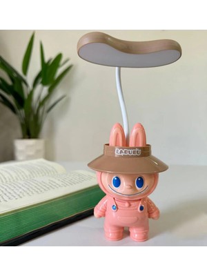 St. Morritz Labubu Tasarımlı Masa Lambası Çocuk Odası Gece Lambası Labubu Çalışma Lambası USB Şarjlı