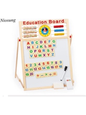 St. Morritz Çocuk Manyetik Yazı Tahtası Ahşap Eğitim Çocukları Matematik Öğre