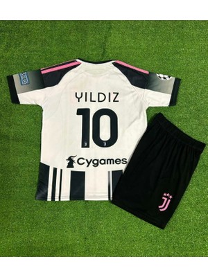 Candy Cup Juventuss 2025-26 Yeni Sezon Kenan Yıldız Iç Saha Çocuk Forması