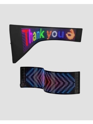 LED Matrix Piksel Panel Işığı USB Uygulama Kontrollü Kaydırmalı Yazı Ekranı