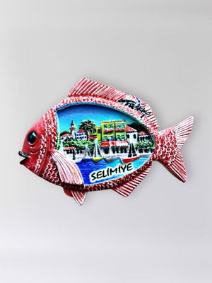 Mundy Selimiye Polyester Kabartmalı Magnet 8,5 x 6 cm Dekoratif Hediyelik Buzdolabı Süsü (KOD:1776)
