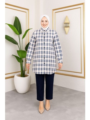 Sd Butik Ekose Tesettür Gömlek