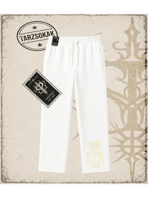 Tarzsokak Gotik & Grunge Streetwear Zostałam Unisex Baggy Eşofman Altı
