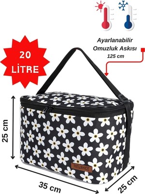 St. Morritz 20 Litre Yemek Taşıma, Termal Çanta Soğutucu Piknik Çantası