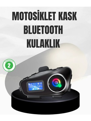 Su Geçirmez Bluetooth 5.3 Kask Kulaklığı 1000MAH Bataryalı