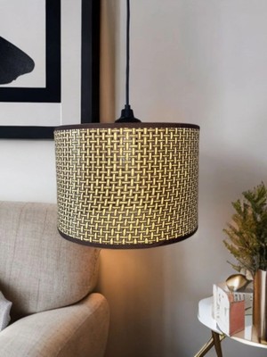 St. Morritz Modern Doğal Hazeran Kahverengi 25 cm Tasarım Salon Mutfak Oturma Odası Tekli Avize