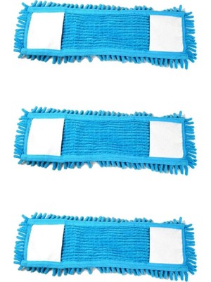 St. Morritz Mikrofiber Islak Kuru Nemli Makarna Şönil Palet Tablet Mop Yedeği - 50 Cm. - 3 Adet