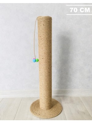 St. Morritz Kedi Tırmalama Tahtası 70 cm Kedi Tırmalaması Ekstra Geniş 10 cm Kedi Tırmalama Platformu Kedi Evi