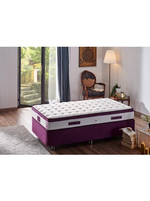 Niron Violet 80x180 Tek Kişilik Gizli Pedli Yatak Full Ortopedik Yaylı Yatak