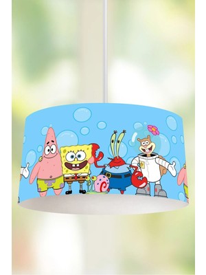 St. Morritz Sünger Bob Desenli Çocuk Odası Sarkıt Avize