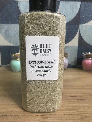 St. Morritz Inci Tozu Mum Exclusive ( 30 Adet Fitil ile ) Guava Aromalı Kum Beji 250 gr