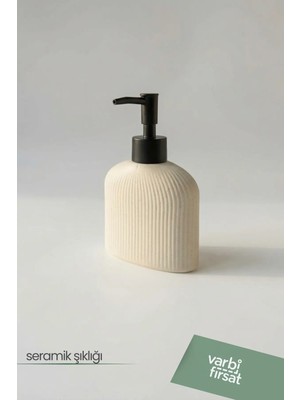 St. Morritz Modern Desenli Seramik Sabunluk 180 ml