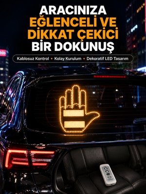 Arenes Uzaktan Kumandalı Çok Fonksiyonlu Araç LED Işığı - Lisinya