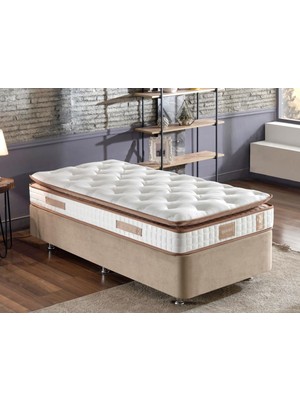 Niron Queen 90x190 cm Tam Ergonomik Pedli Lüks Yatak Tek Kişilik Orta Sert Özel Yatak