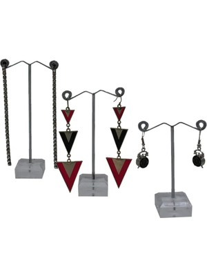St. Morritz Küpe Standı Metal Mini 3'lü Set