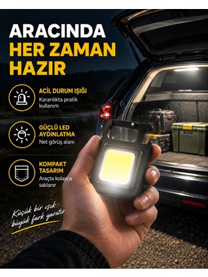 Zenviaa Süper Parlak 800 Lümen LED Fener – USB Şarjlı, 3 Işık Modlu, Mini Taşınabilir ve A