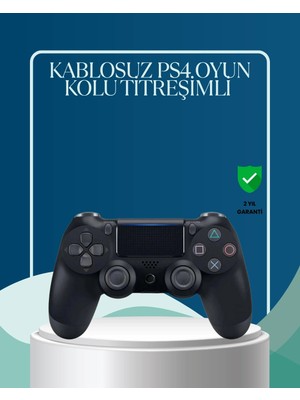 Ronanna Buğz Kablosuz Ps4 Oyun Kolu Çift Motor Titreşimli Uzun Bataryalı