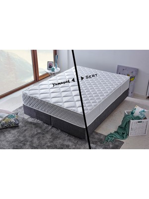 Niron Hybrid 90x190 cm Tek Kişilik Hem Sert Hem Yumuşak Full Ortopedik Yatak