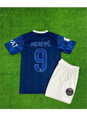 Candy Cup Mbappe Psg Yeni Sezon Çocuk Futbol Forması 2li Set 9 Numara  H