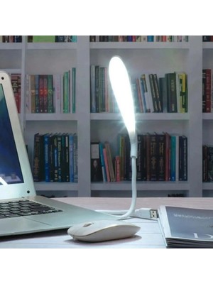 Ototechparca USB Girişli 14 Ledli 3 Kademeli Dokunmatik Masa/kitap Okuma Lambası Ledi Beyaz BX40