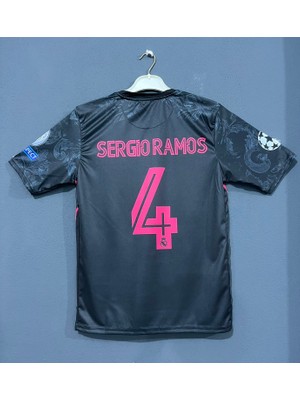 Candy Cup R.e.a.l M.a.d.r.i.d 2020/21 Sezonu Sergio Ramos Deplasman Forması (Siyah)