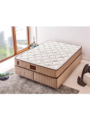 Niron Yatak Niron Bamboo Yatak 70x130 Tek Kişilik Doğal Bambu Kumaş Tam Ortopedik Orta Sert Yaylı Yatak