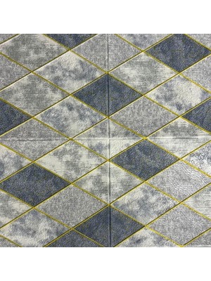 Kendinden Yapışkanlı 3D Modern Baklava Desen Salon Mutfak Duvar Kağıdı Paneli 70X35CM 1 Adet N