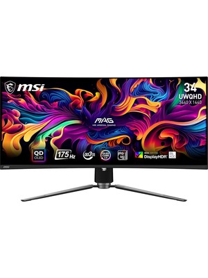 Mag 341CQP Qd-Oled 34 175Hz 0.03MS Freesync Premium Pro Uwqhd Curved Gaming (Oyuncu) Monitör