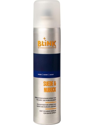 Blink Süet ve Nubuk Deriler Için Renk Canlandırıcı Boya, Bakım Spreyi, 250ML, (Lacivert)