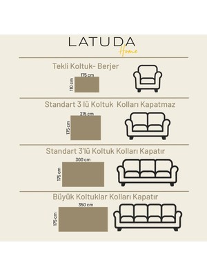 Premium Koltuk Örtüsü 175X215 Gramajlı Jakarlı Şönil Kiremit | Kanepe Örtüsü | Kaymaz
